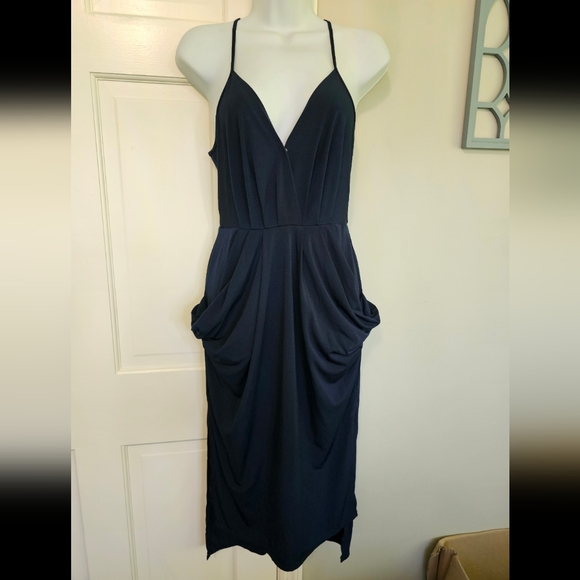 BCBGeneration Dresses & Skirts - BCBGeneration Navy Blue Midi Dress